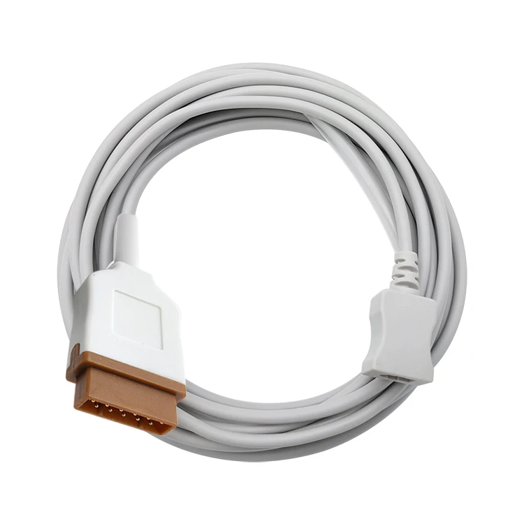 China factory reusable Spo2 sensor extension cable SpO2 adapter Cable to GE