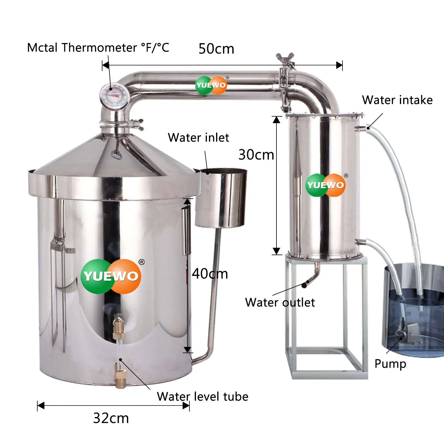 32L Household Still Moonshine Alcohol Distiller, Water Distiller for sale
