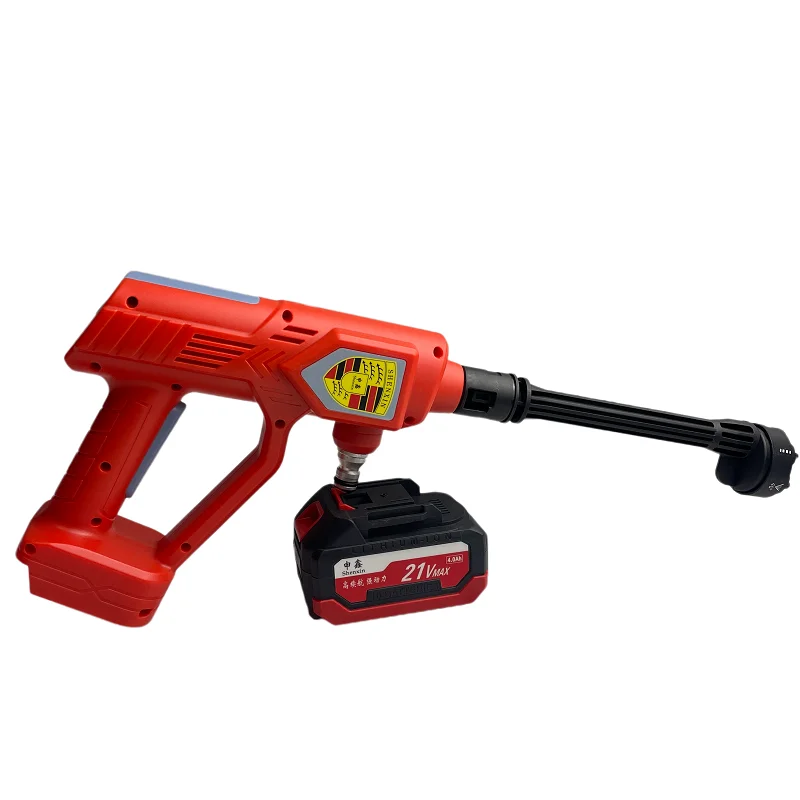 SENGXlN Car Washer High Pressure Portable Wash Gun 18v 21v Cordless Electric Cleaning Machine Lithium Battery Washer Spray Gun