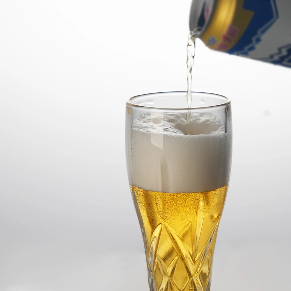 Sublimation Frosted 460ml 300ml Dishwasher Safe Classic Clear Pint Pilsner Beer Glasses Tulip Shaped for Bar Pub Wine Serving