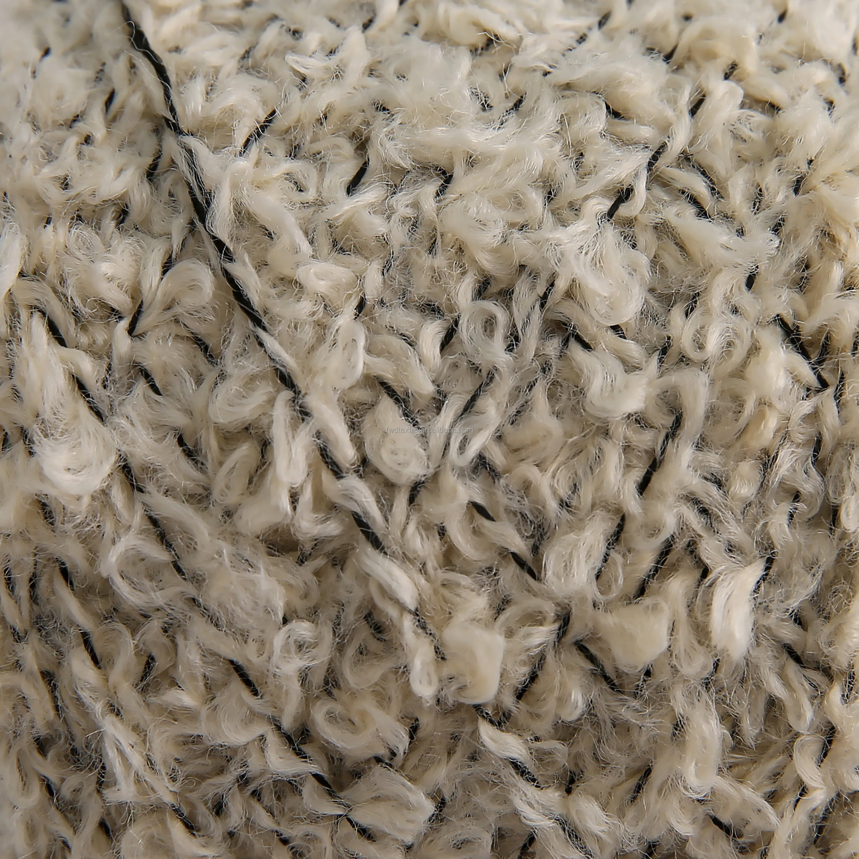 Nice Quality Super Soft Highly Elastic 2.6Nm/1 24%Polyester Boucle Yarn 76%Acrylic Blended Yarn for Sweaters Socks