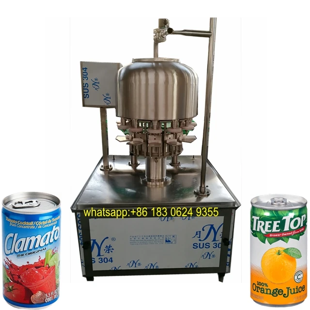 2000BPH Pineappl Juice Canning Machine, Aluminum Can Filling Sealing Machine
