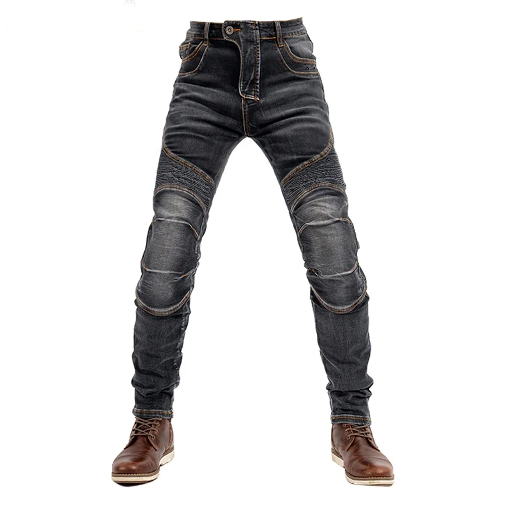 Оптовая продажа, лидер продаж, модные эластичные байкерские джинсы, мужские высококачественные рваные джинсы