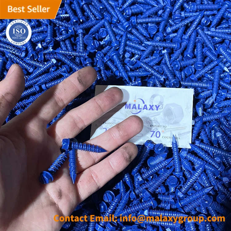 MALAXY Tapcon винты бетонные анкерные 1/4 Шестигранная головка шайбы