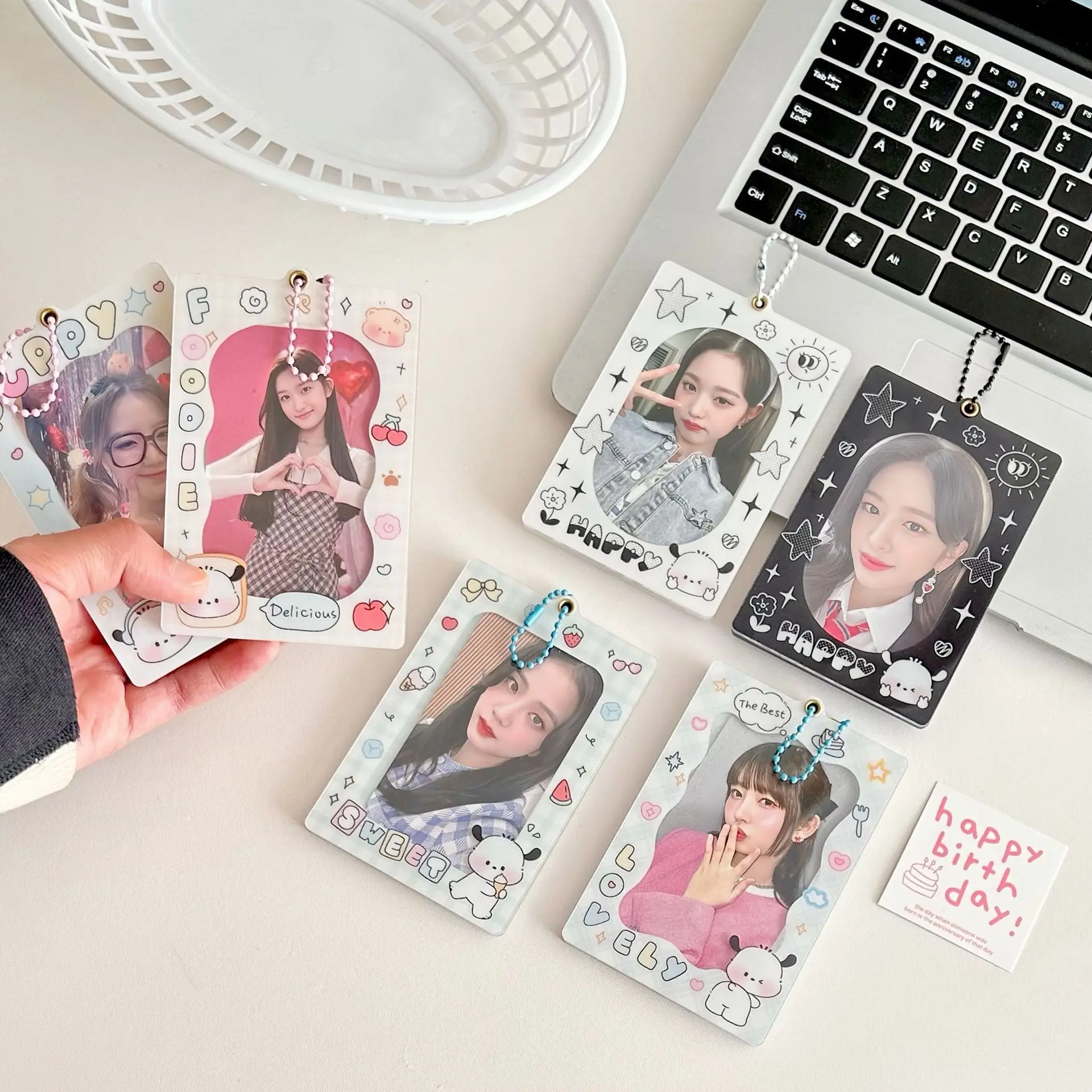 Double-Sided Acrylic Magnetic PC Holder K-pop Photocard Holder for Acrylic Photocards Card Holders