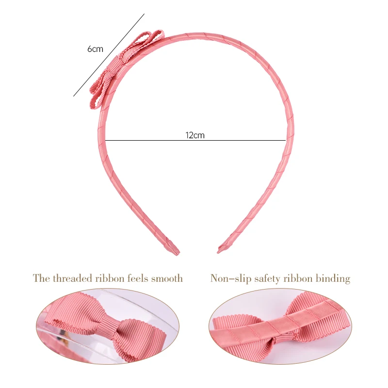 
G0204 Ins Hot Hair Bow Headband for Baby Girl Toddler Kid Wholesale Hair Acessories for Little Girl 6 Colors 