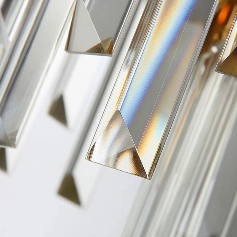 Gold Crystal Modern Chandelier Lighting for Dining Room Bedroom Bedside Luxury One/Three Heads Pendant Lamp Hanging