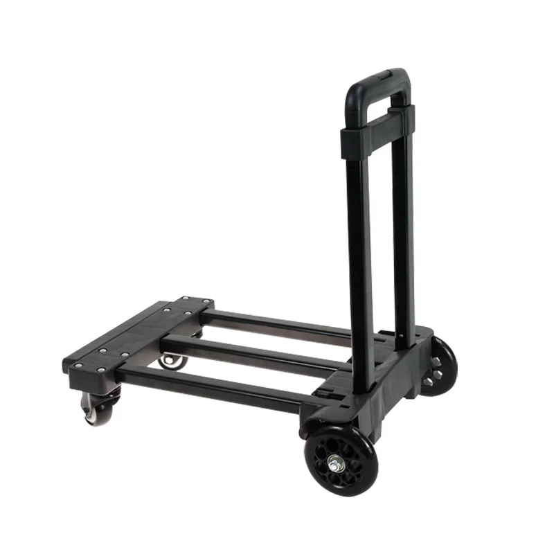 Heavy Duty 4 Wheels 100 KG Load Capacity Compact Folding Shopping Luggage Cart (62255907091)