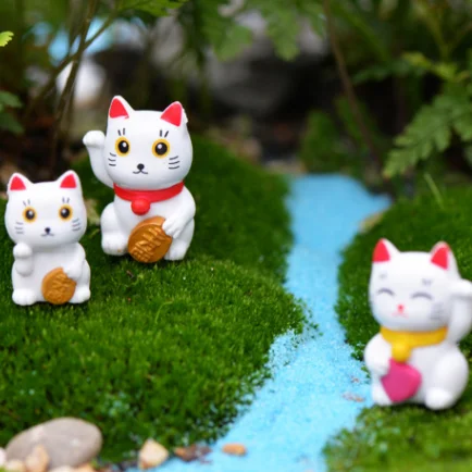 Фигурки из смолы Hello Kitty сказочные садовые миниатюры Детская модель оптовая продажа миниатюрных фигурок