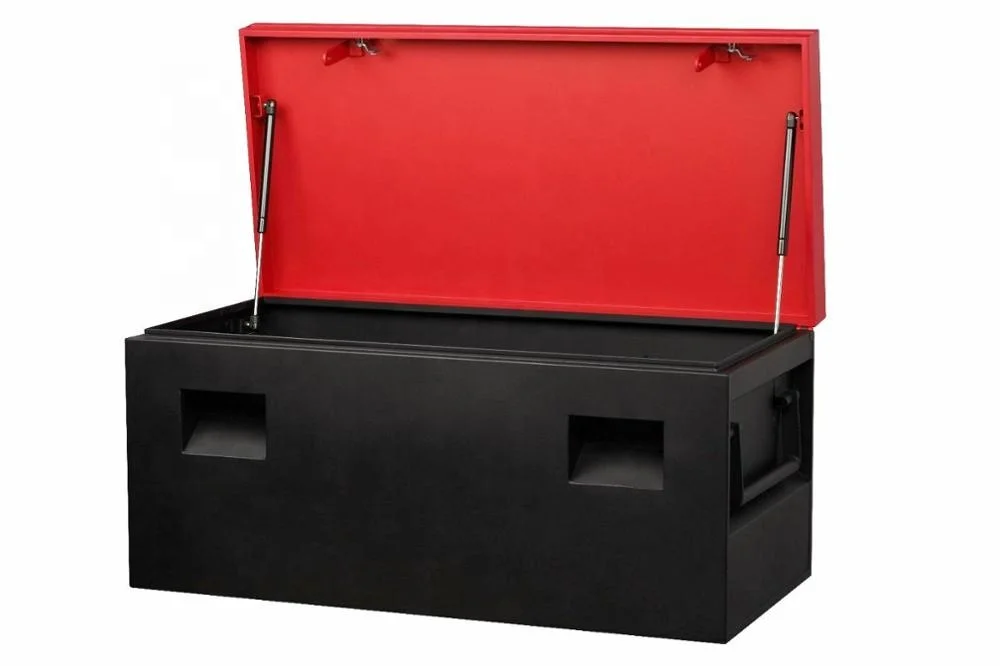 Heavy Duty Steel Locking Job Site Van Truck Garage Storage Security Tool Box Safe Chest