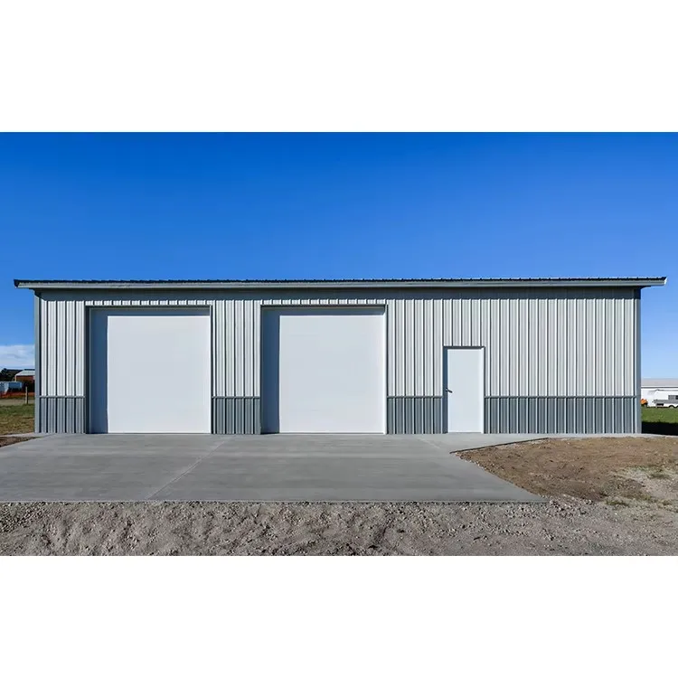 Customized Color New Industrial Design Car Garage Outdoor Metal Frame Shed Steel Structures Building Kit for Warehouses