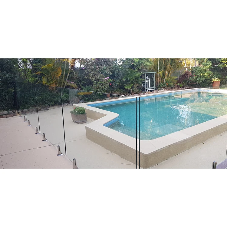Modern Ce Certificate Landing Clear Swim Glass Railing