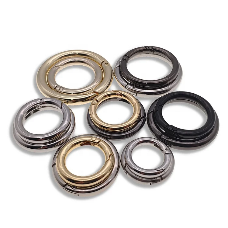 Multi-size Hot Sale Conchos Spring O Ring Snap Hook Leather Accessories for Bag Handles