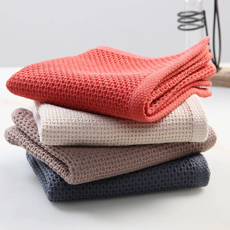 Adult pure cotton towel gauze honeycomb towel lovers absorbent breathable pure cotton face towel wholesale