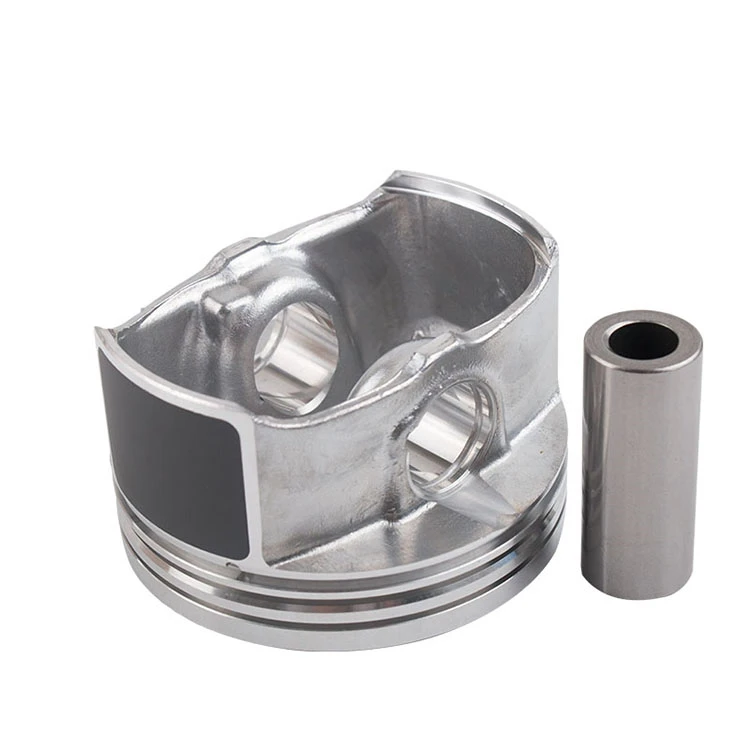 Custom forged practical flexible engine spare parts silver piston with piston rings 55574537 manufacturers