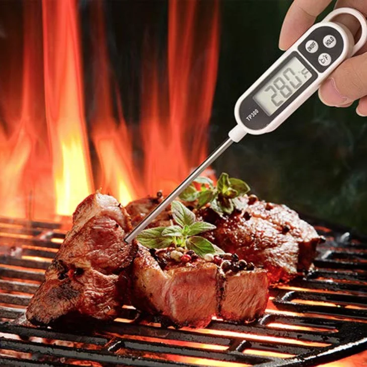 Точный прочный читаемый цифровой термометр для домашнего приготовления пищи тестирование температуры горячей холодной воды мяса пищи