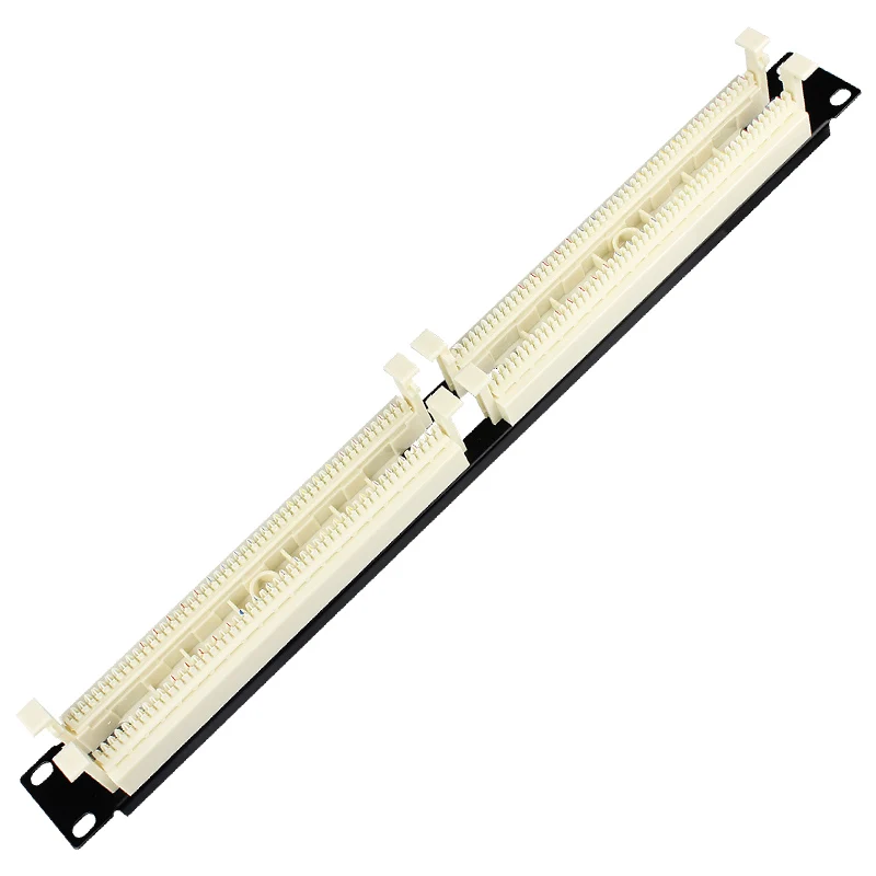 Wholesale 110 type 100 pairs/50 pairs voice patch panel RJ11 Cat3 keystone jack metal patch panel UTP Cat3 RJ11