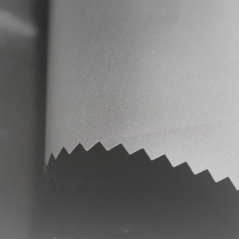 outdoor garment use Mirror calender 100% polyester waterproof  cire taffeta jacket down garment fabric