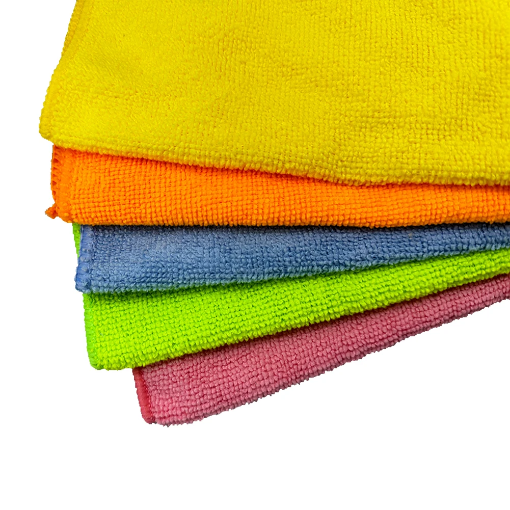 Highly Absorbent Microfiber Cleaning Cloths Reusable for Kitchen Car Window House Floor Streak-Free Cleaning Rags