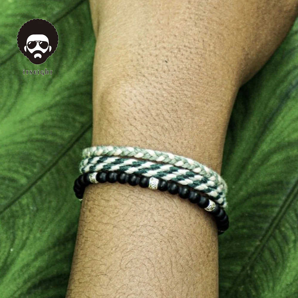 Wholesale European and American step into hand-woven bracelet chain beaded bracelet rice beads bohemian beaded bracelet jewelry