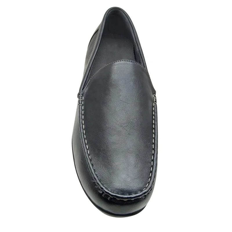 High Quality Health Care Soft Genuine Leather Safety  Business Breathable Arch-Support Insole Wide Feet Diabetic Shoes for Men