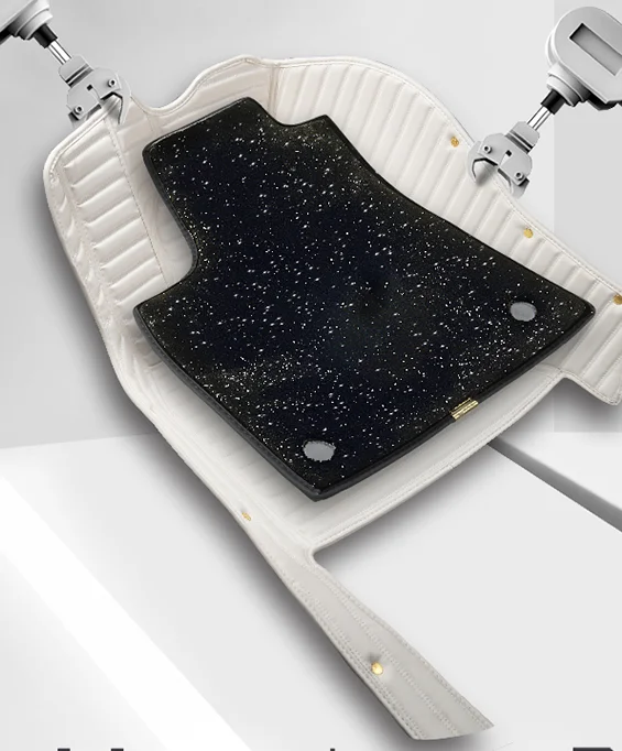 2020 BYD  Han DM Tang DM E2 E3 E5 E6 Han EV  leather car mats Double-layer detachable beautiful and easy to clean