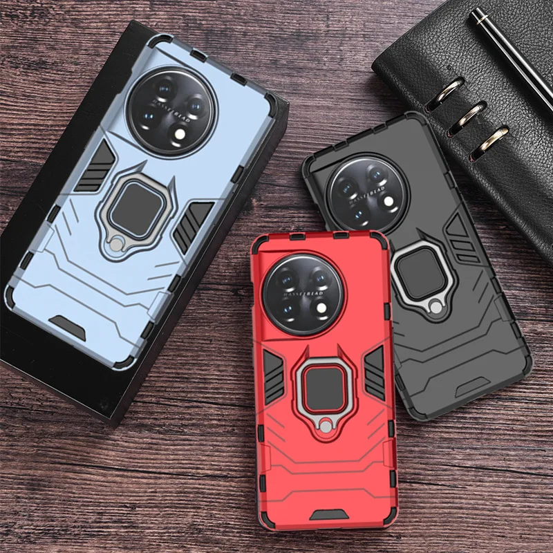 For OnePlus11R 11 Nord Ce3 lite Case Armor Ring kickstand Silicone Shockproof shiled Case For One Plus 1+ 11 ACE 2T CE2 10 PRO