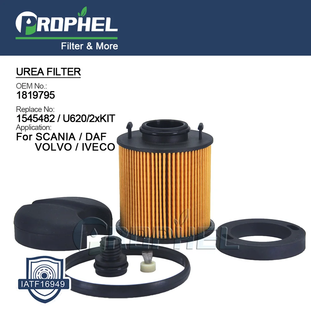 Manufacturer Wholesale Truck Fuel filter Urea Adblue Filter 1819795 Urea Filter for DAF VOLVO SCANIA MAN 1649425 1815766 1789050