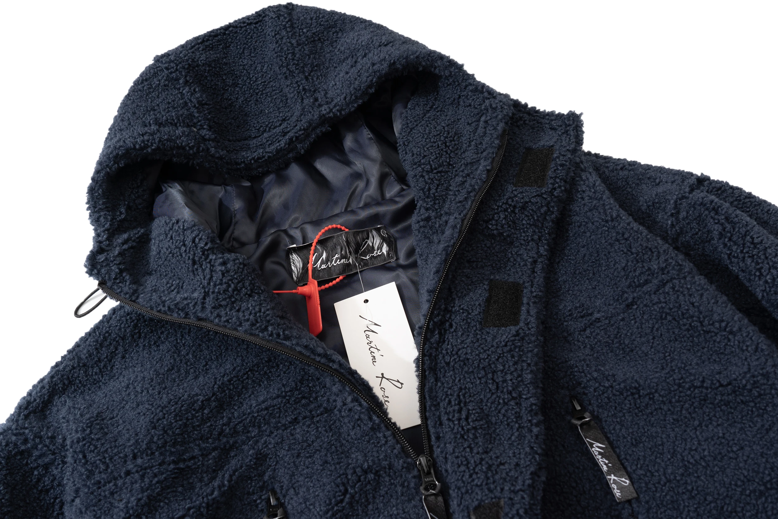 Kanye west men women upper body hats windproof polar fleece jackets thickened warmth winter loose sapphire blue coat