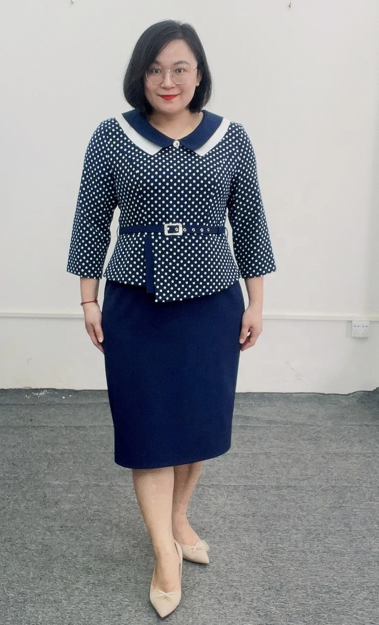 5xl plus size African fashion Office women Wear casual dress for big size elegant women