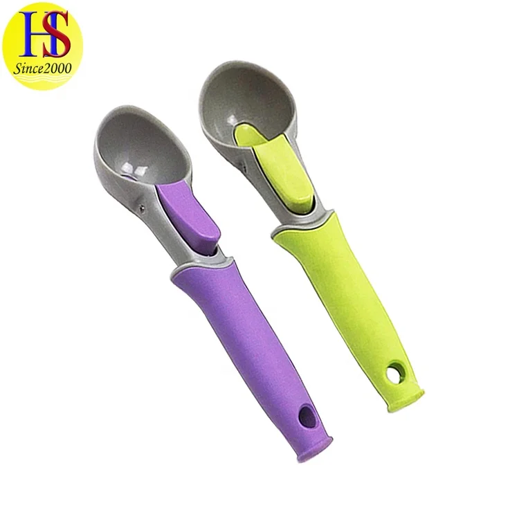 Fruit Frozen Yogurt Scoop Watermelon Baller Cookie Cheap Ice Cream Plastic Spoon