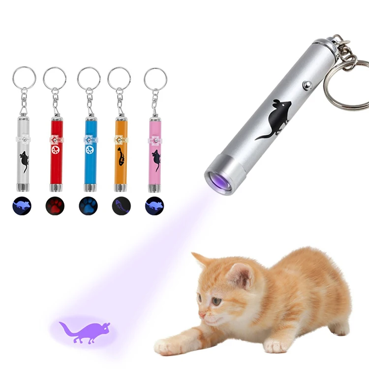 LED laser cat teaser wand Laser pointer cat interactive toys LED Light Torch Laser with electronics