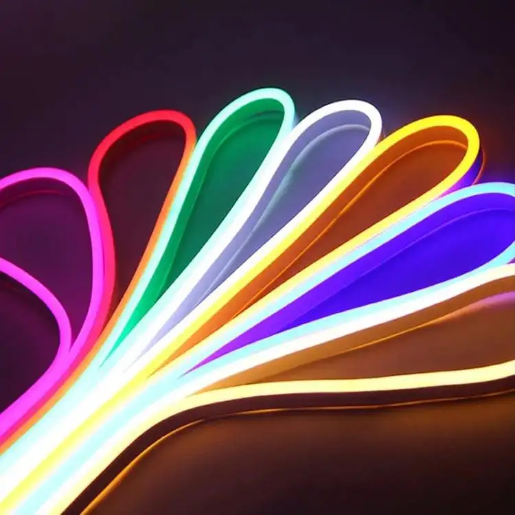 12V Ws2811 Ws2812B Neon Lights 10 Meters Multi Color Addressable Rgb Led Neon Rope Flex Light