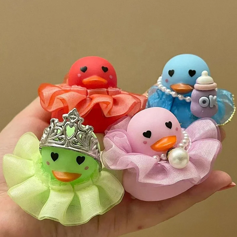 Wholesale Necklace Scarf Decoration Yellow Duck Dashboard Accessories Mini Rubber Duck Car Ornaments(Duck not included)