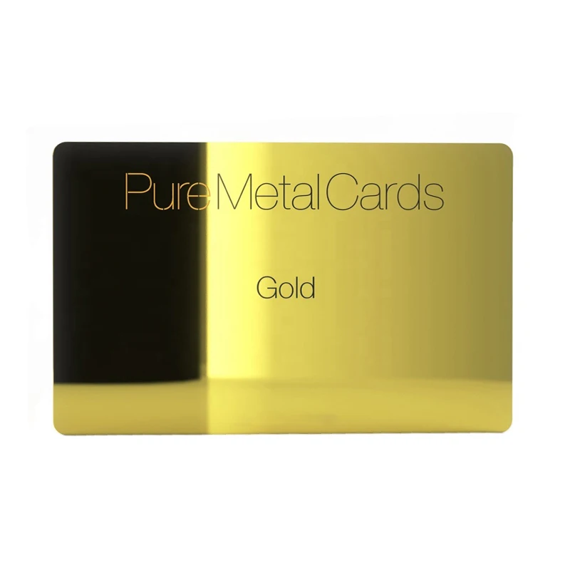 Stainless Steel metal card Custom nfc chip contactess metal business cards gift card
