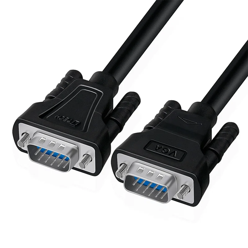Hot Selling VGA 3+6 HD Cable Male-Male 3M 5M 10M 15M 1080P 720P Pull&Plug VGA Cable for Projector Monitor TV