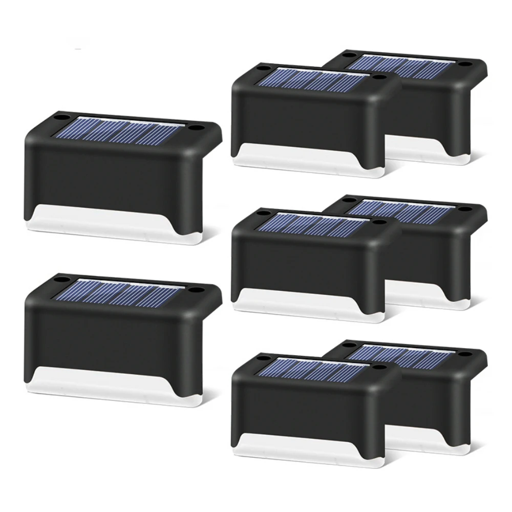 Garden Motion Sensor Fence Lights IP65 Waterproof Stair Outdoor Solar Led Step Light