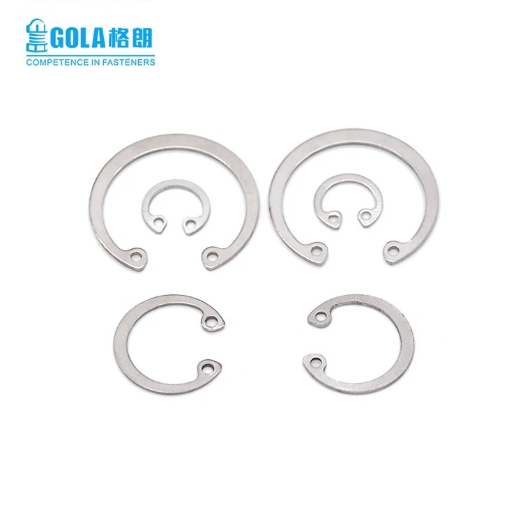 Carbon steel and stainless steel circlip/retaining rings for shafts circlips din6799