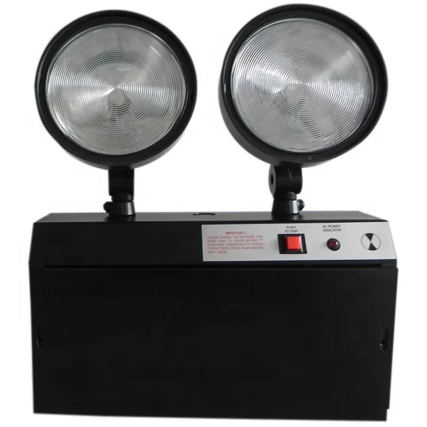 Wall Mounted Battery Operation Rechargeable Twin Spot Emergency Lights
