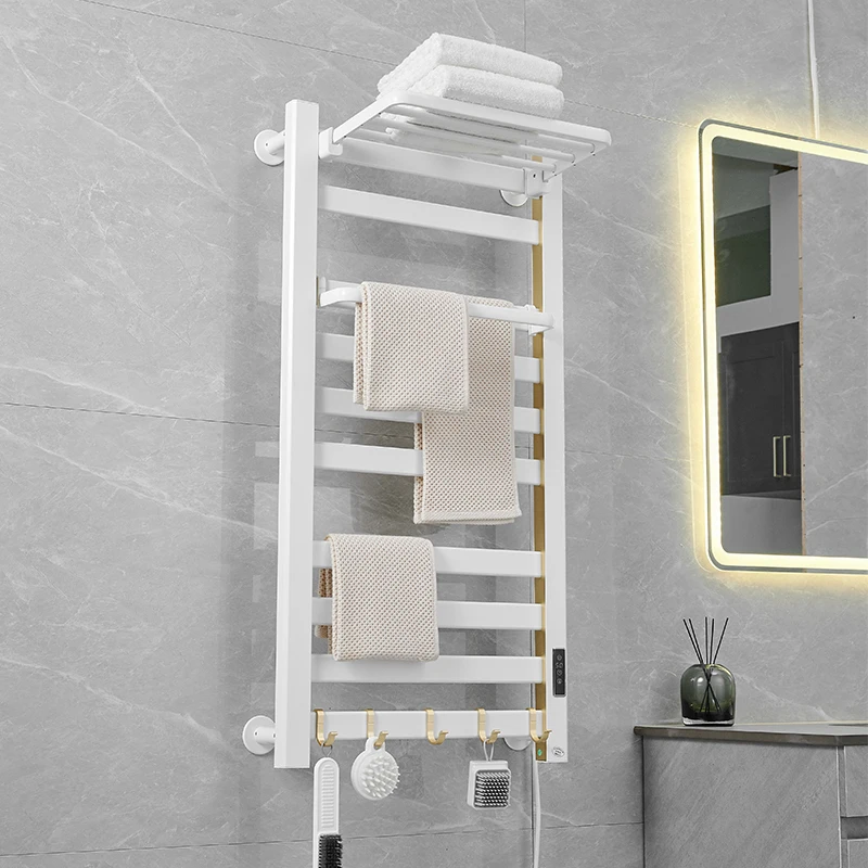 Hot selling bathroom wall mounted electric radiator, black gun, gray heating towel heater rack, heating towel guide rail