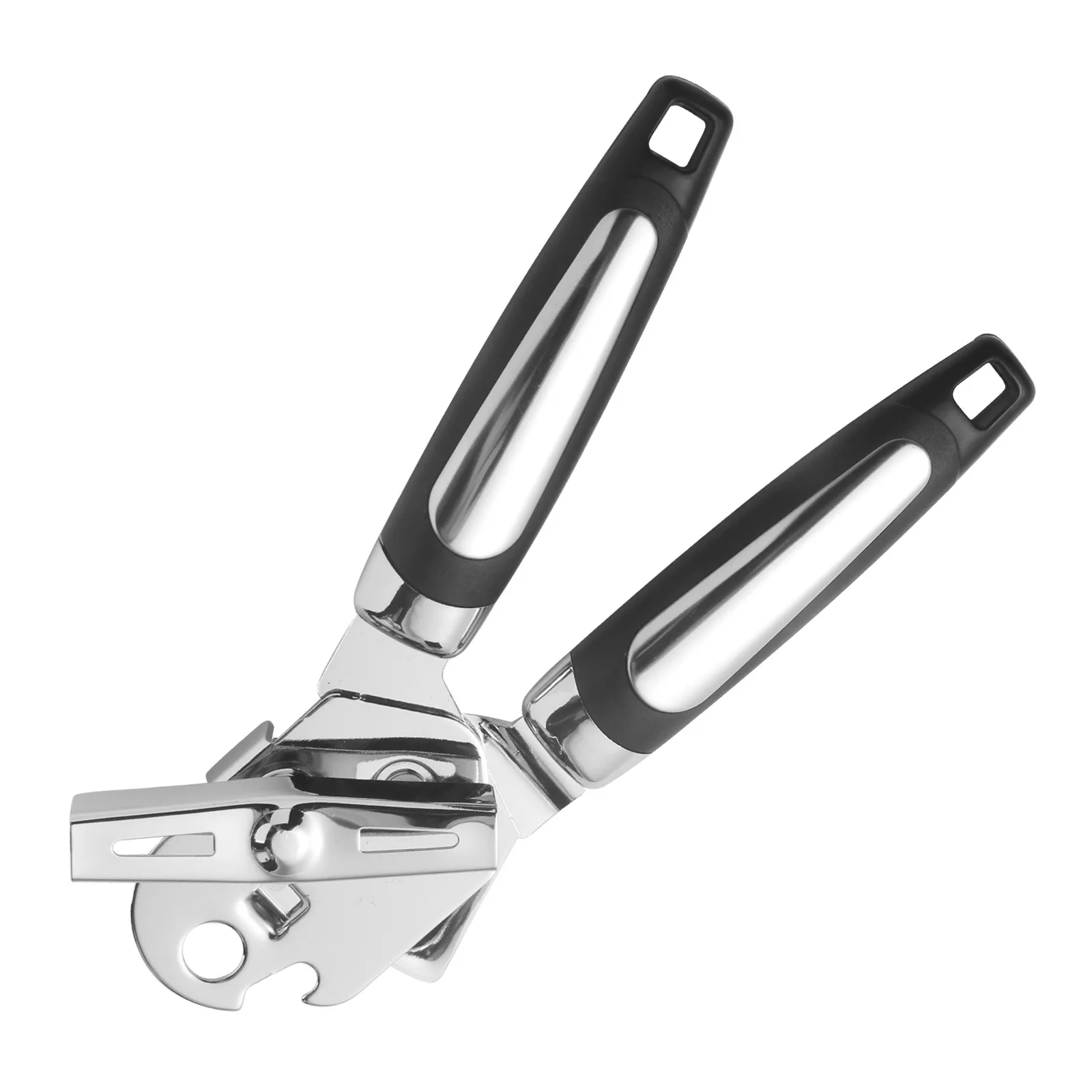 Popular Products Stainless Steel Handled Bottle Opener Can Opener Anti-slip Hand Grip Manual Tin-opener For Home Kitchen Tool