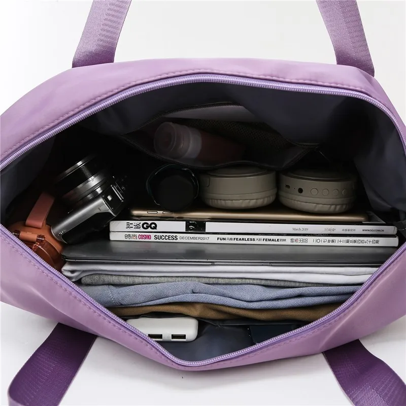 Portable new dry and wet separation shoes warehouse shoulder bag Oxford cloth lightweight luggage storage bag travel bag