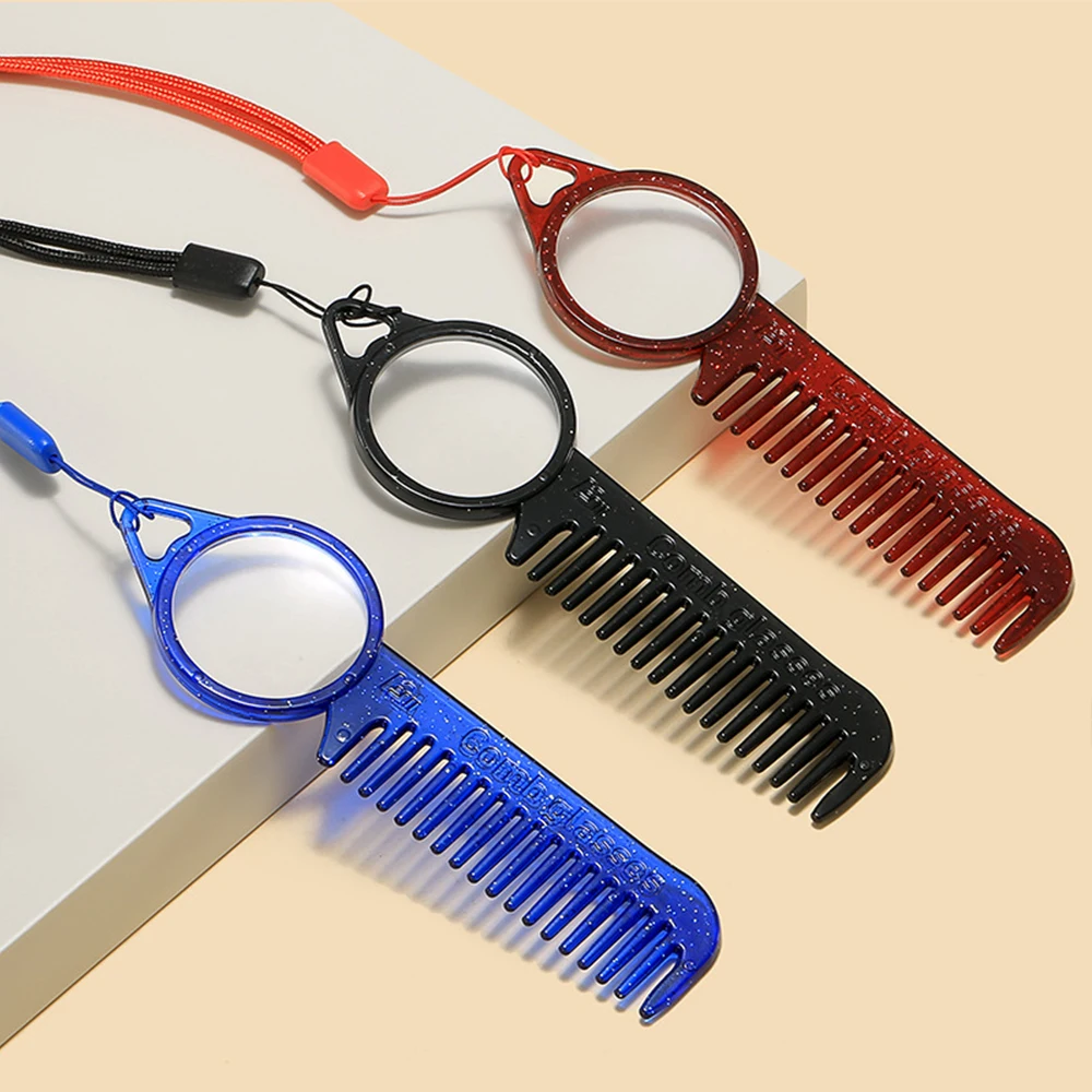 309 Comb Portable Hanging New Retro Frame Neck Presbyopia Men Women Unisex Anti Blue Light Reading Glasses Eyewear Optical