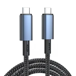60 Pieces Original Type C-Data 20W  I Phone Originally 10 Foot 100W Led 10Gbps Nylon Type C Usb Cable To C For Iphone