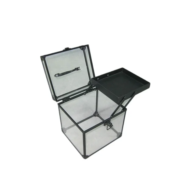 acrylic tiara display package box crown train cases