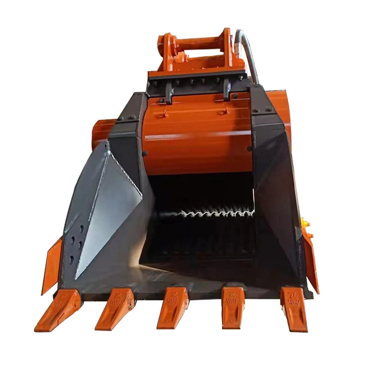 RSBM excavator crusher bucket construction machinery parts rock crusher excavator bucket for demolition