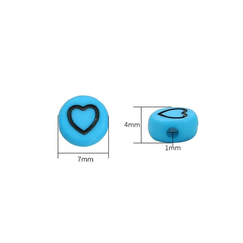 Wholesale 2022 Hot Selling 100pcs/bag 4*7mm Acrylic DIY Alphabet  Letter Beads for Jewelry Making