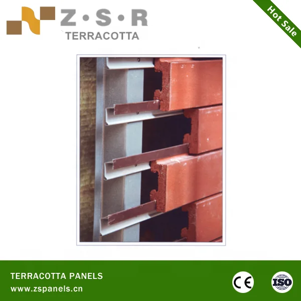 
exterior wall facade wall brick slip with dry hanging system 