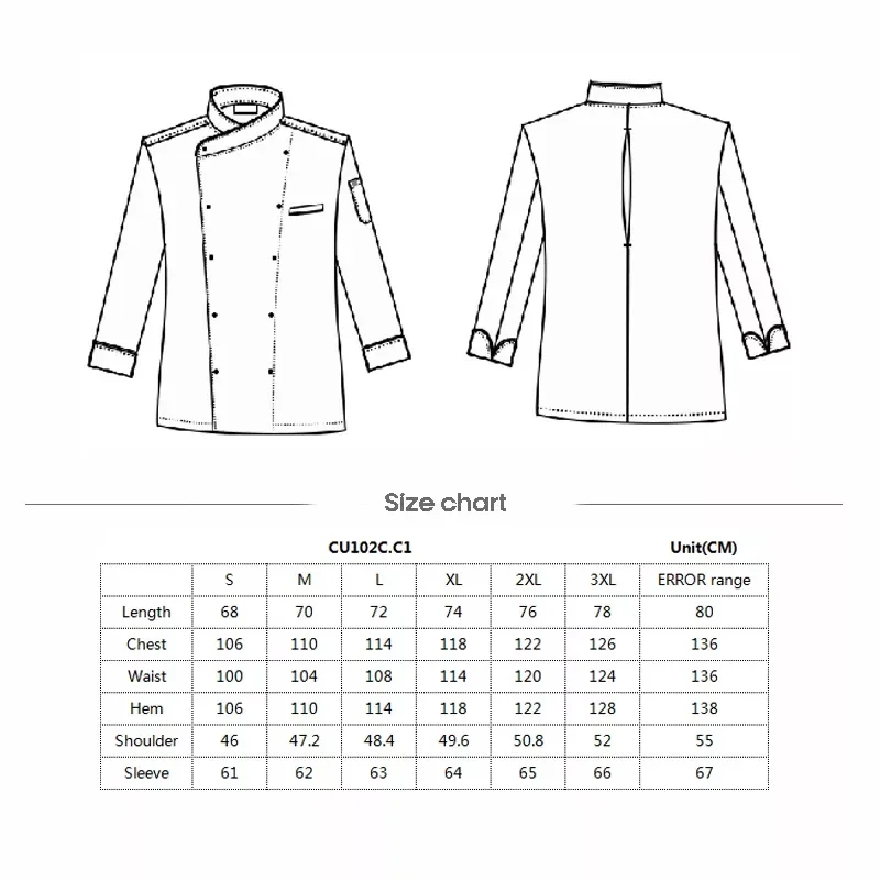 Горячая Распродажа, Профессиональная форма шеф-повара, хлопковый фартук для кухни