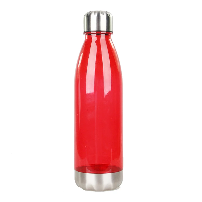 Outdoor Water Bottle Custom Colorful Cola Cup Eco Friendly Stainless Steel Cover Bottom Bowling Sports Gym Plastic 7.2x25.5cm PS
